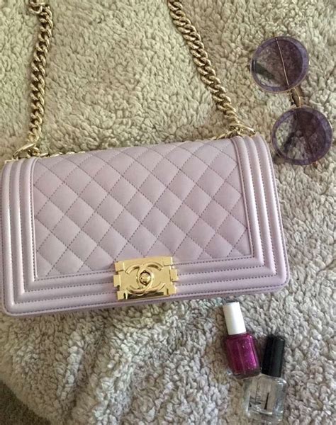 chanel lilac boy bag|chanel bags for boys.